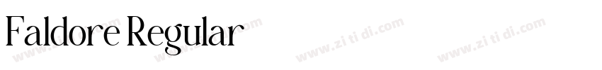 Faldore Regular字体转换 Faldore Regular字体转换